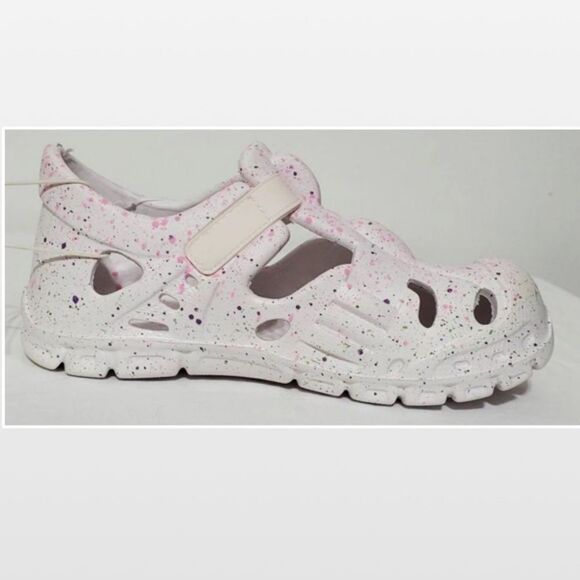 New Stepping Stone Shoes  Kid Size 12 Girls White & Pink Rainbow Sandals NWT - Picture 4 of 16